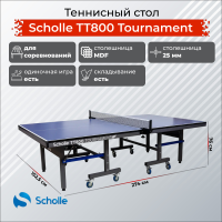 Стол для настольного тенниса Scholle TT800 Tournament