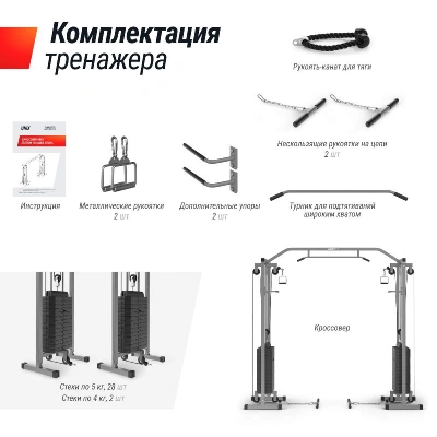 Кроссовер UNIX Fit силовая станция / Station 150 (два блока)