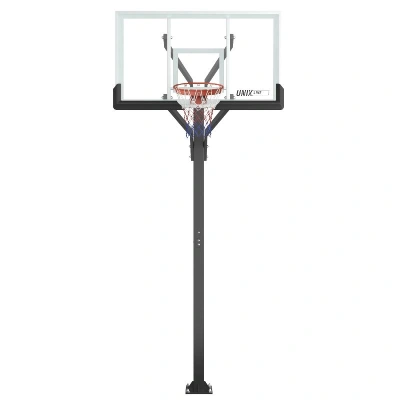 Баскетбольная стойка стационарная UNIX Line B-Stand-PC 72"x42" (180 х 105 см) R45 H230-305 см