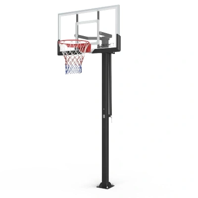 Баскетбольная стойка стационарная UNIX Line B-Stand-TG 54"x32" (140 х 80 см) R45 H230-305 см